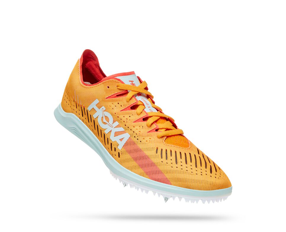Radiant Yellow / Camellia Hoka One One Cielo X LD All Gender Spikes Shoes | OZ4681579
